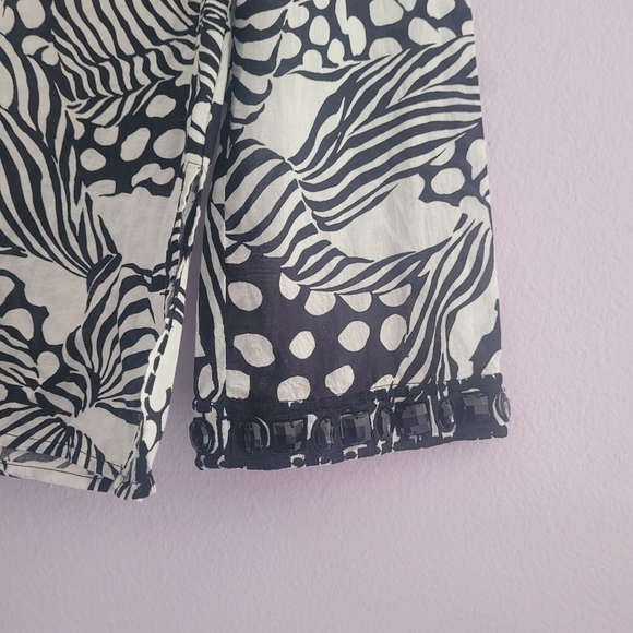 Robert Graham Valentina Tunic black and white print Size Small - Picture 12 of 14